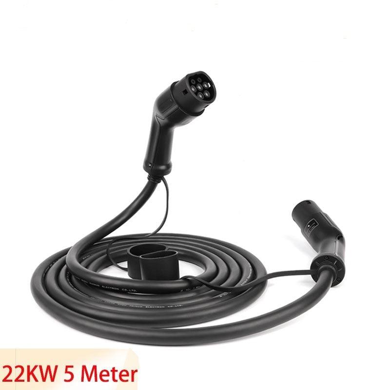 Ladekabel Typ 2 Stecker 5m fĂŒr Elektrofahrzeuge IP66 wasserdicht 1-Phasig/ 3-Phasig - Ladeshop