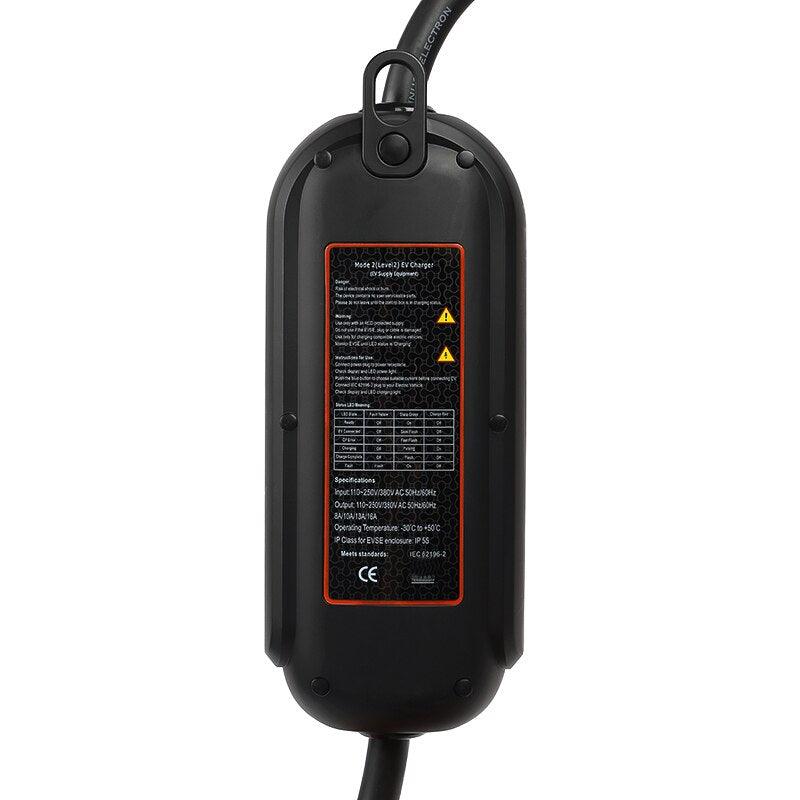 Ladekabel Typ 2 Stecker 3,6 kW 5m/10m für Elektrofahrzeuge Mennekes 6A-16A tragbar 1-Phasig - Ladeshop