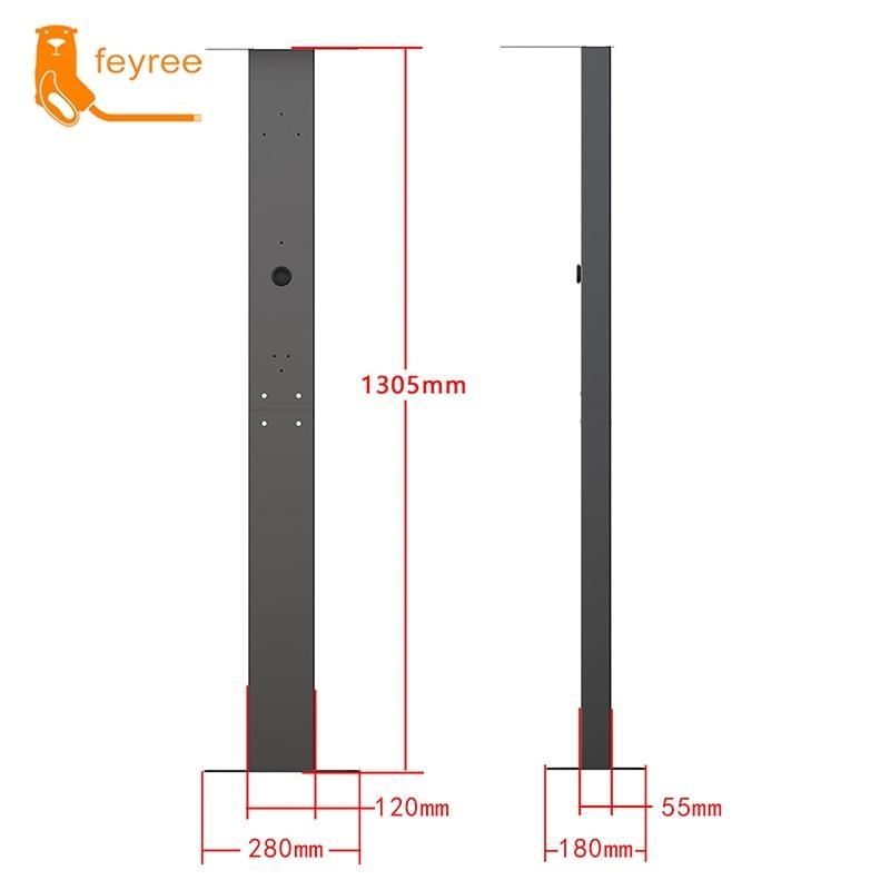 FEYREE Pedestal Wallboxhalterung mit Regenschutz - Ladeshop