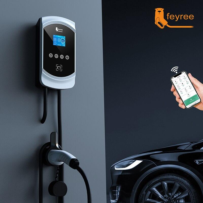 FEYREE Ladestation Wallbox 11kW 16A Type 2 5m mit Typ B Schutzschalter - Ladeshop
