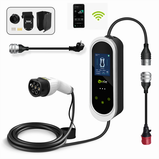 Mobile Wallbox 11kW Green-Charge PRO 16A 5m Typ 2 für E- und Hybridautos mit App Steuerung