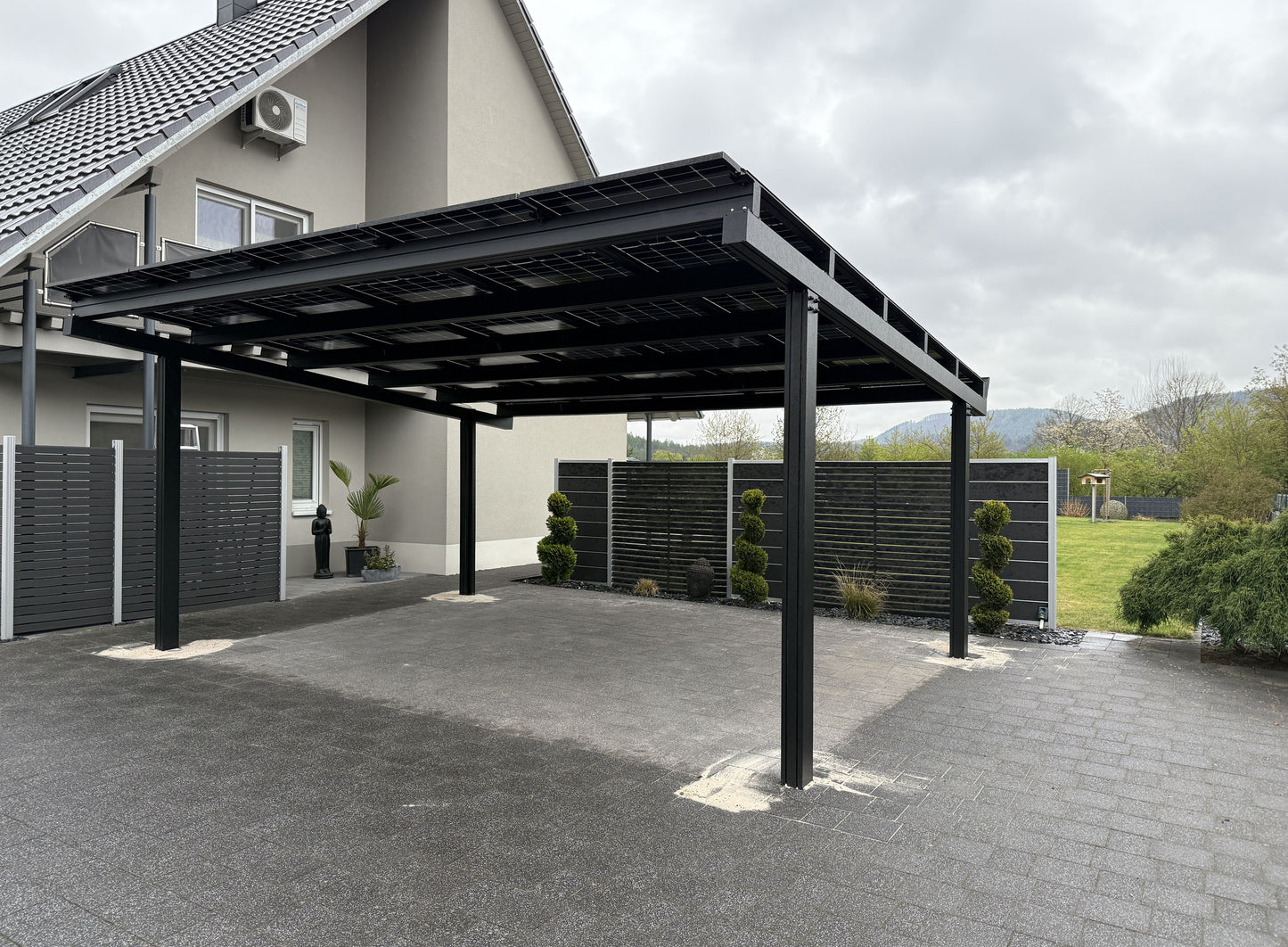 Solar Carport "Sunny" – Premium Photovoltaik Carport aus Aluminium (Single/Double/Vierer)
