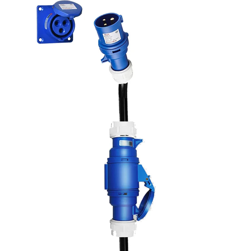 Camping Adapter 32A CEE blau