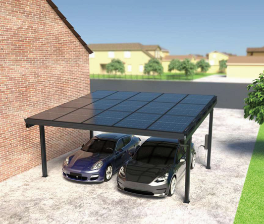 Solar Carport "Sunny" – Premium Photovoltaik Carport aus Aluminium (Single/Double/Vierer)
