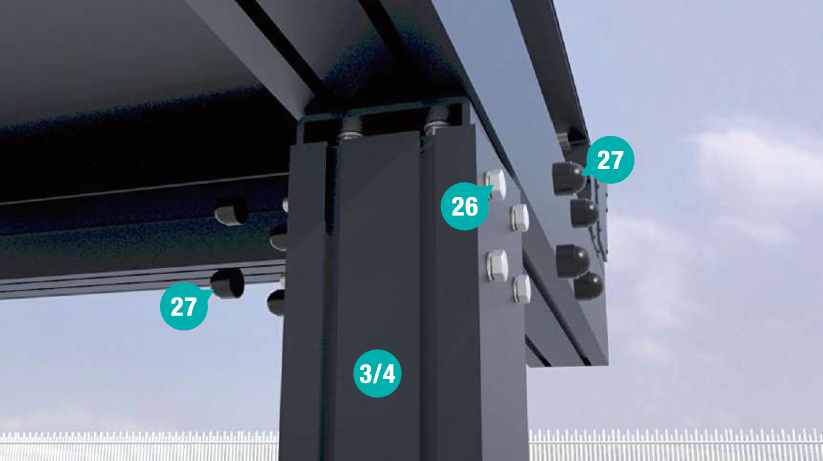 Solar Carport "Sunny" – Premium Photovoltaik Carport aus Aluminium (Single/Double/Vierer)