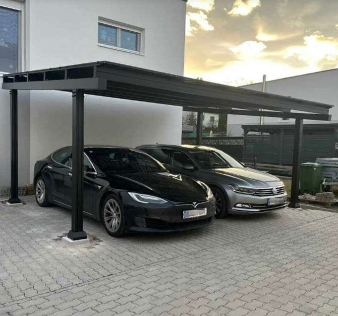 Solar Carport "Sunny" – Premium Photovoltaik Carport aus Aluminium (Single/Double/Vierer)