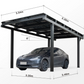 Solar Carport "Sunny" – Premium Photovoltaik Carport aus Aluminium (Single/Double/Vierer)