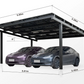 Solar Carport "Sunny" – Premium Photovoltaik Carport aus Aluminium (Single/Double/Vierer)