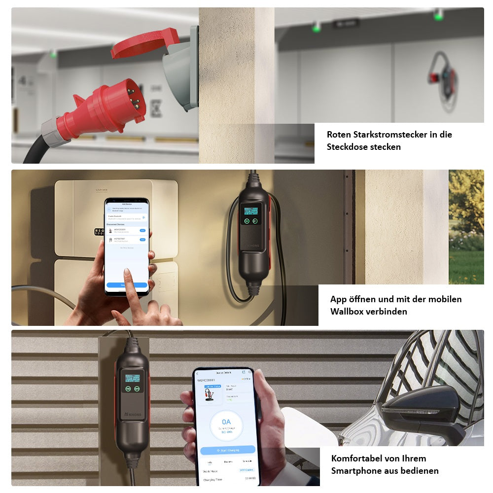Mobile Wallbox 22 kW K.H.O.N.S (inkl. Tragetasche) - Ladeshop