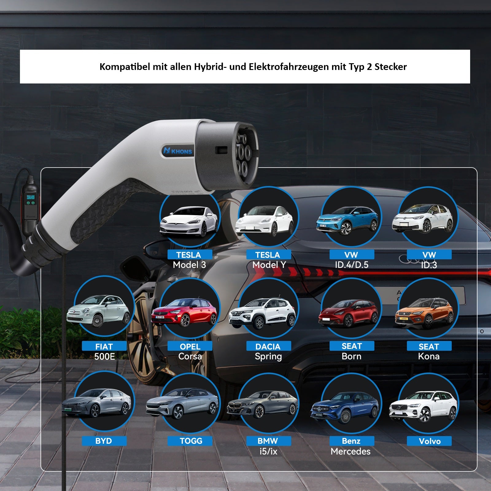 Mobile Wallbox 22 kW K.H.O.N.S (inkl. Tragetasche) - Ladeshop